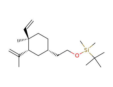 tert-Butyl-[2-((1S,3R,4R)-3-isopropenyl-4-methyl-4-vinyl-cyclohexyl)-ethoxy]-dimethyl-silane