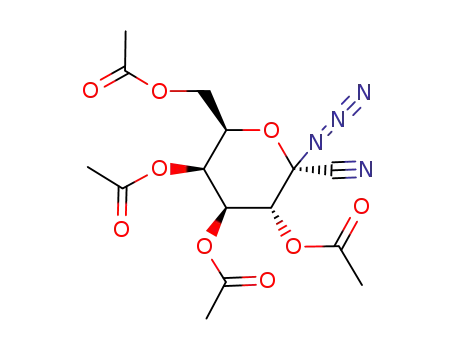 2,3,4,6-Tetra-O-acetyl-1-azido-1-deoxy-alpha-D-galactopyranosyl cyanide