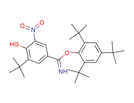 3-tert-Butyl-4-hydroxy-5-nitro-benzimidic acid 2,4,6-tri-tert-butyl-phenyl ester