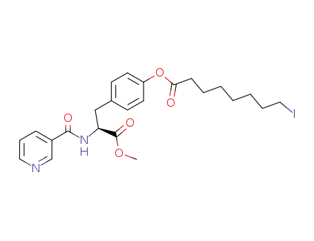 8-Iodo-octanoic acid 4-{(S)-2-methoxycarbonyl-2-[(pyridine-3-carbonyl)-amino]-ethyl}-phenyl ester