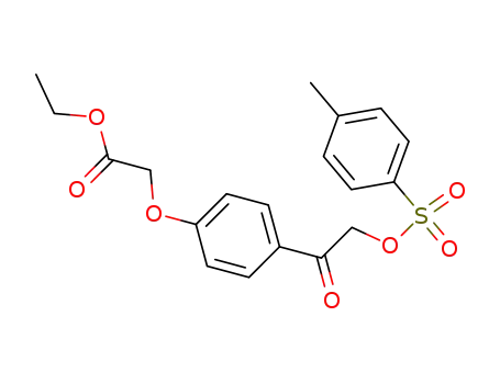 Acetic acid, [4-[[[(4-methylphenyl)sulfonyl]oxy]acetyl]phenoxy]-, ethyl
ester