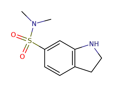 Molecular Structure of 155110-45-5 (1H-Indole-6-sulfonamide, 2,3-dihydro-N,N-dimethyl-)