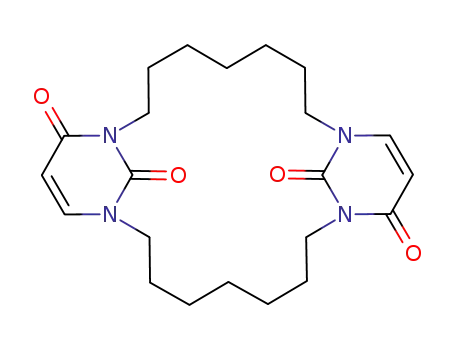 Molecular Structure of 148058-48-4 (1,9,13,21-Tetraaza-tricyclo[19.3.1.1<sup>9,13</sup>]hexacosa-11,23-diene-10,22,25,26-tetraone)