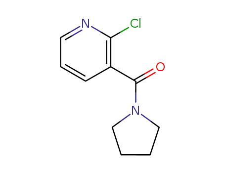Molecular Structure of 60597-68-4 (2-Chloro-3-(pyrrolidin-1-ylcarbonyl)pyridine)