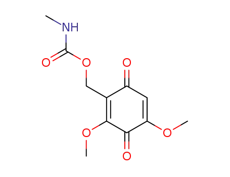 Molecular Structure of 50827-63-9 ((2,4-dimethoxy-3,6-dioxocyclohexa-1,4-dien-1-yl)methyl methylcarbamate)