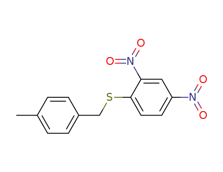Molecular Structure of 19552-12-6 (1-[(4-methylbenzyl)sulfanyl]-2,4-dinitrobenzene)
