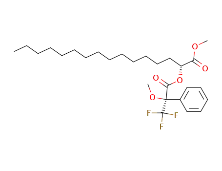 (R)-2-((R)-3,3,3-Trifluoro-2-methoxy-2-phenyl-propionyloxy)-hexadecanoic acid methyl ester