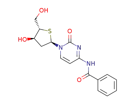 1-(2-deoxy-4-thio-α-L-ribofuranosyl)-N4-benzoyl-cytosine
