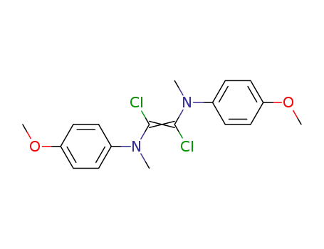 Molecular Structure of 502925-19-1 (1,2-Ethenediamine,
1,2-dichloro-N,N'-bis(4-methoxyphenyl)-N,N'-dimethyl-)