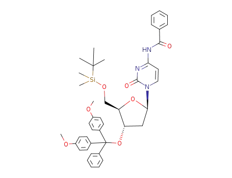 N-{1-[(2R,4S,5R)-4-[Bis-(4-methoxy-phenyl)-phenyl-methoxy]-5-(tert-butyl-dimethyl-silanyloxymethyl)-tetrahydro-furan-2-yl]-2-oxo-1,2-dihydro-pyrimidin-4-yl}-benzamide