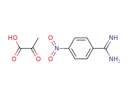 Molecular Structure of 125772-68-1 (4-nitrobenzamidinium pyruvate)