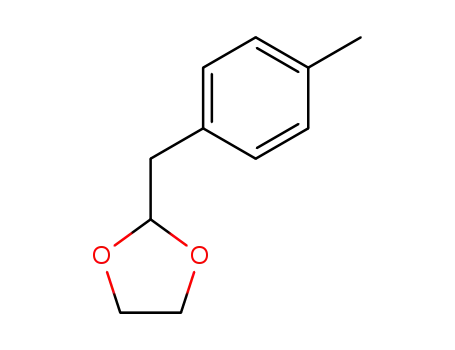 Molecular Structure of 4412-50-4 (4-(1,3-DIOXOLAN-2-YLMETHYL)TOLUENE)