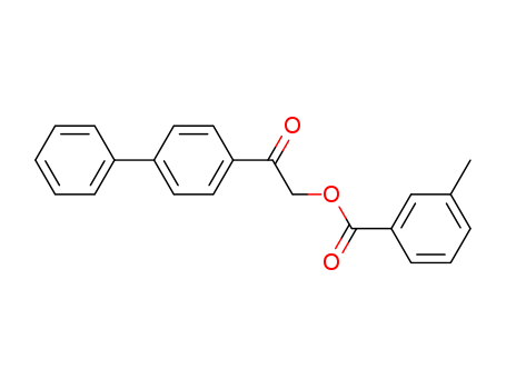 Benzoicacid, 3-methyl-, 2-[1,1'-biphenyl]-4-yl-2-oxoethyl ester cas  6942-69-4