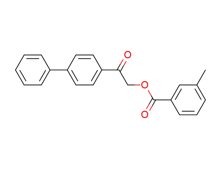 Molecular Structure of 6942-69-4 (2-(biphenyl-4-yl)-2-oxoethyl 3-methylbenzoate)