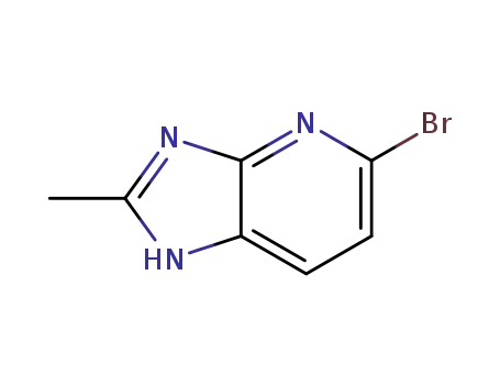 Molecular Structure of 219762-28-4 (5-bromo-2-methyl-3H-imidazo[4,5-b]pyridine)