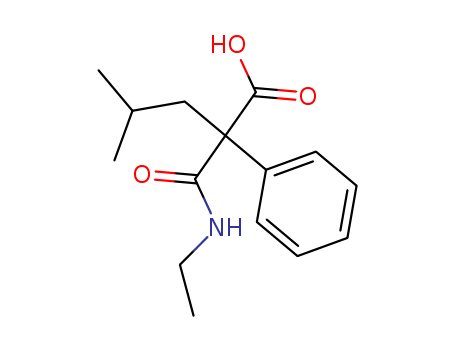 Benzeneacetic acid, a-[(ethylamino)carbonyl]-a-(2-methylpropyl)- cas  7473-03-2