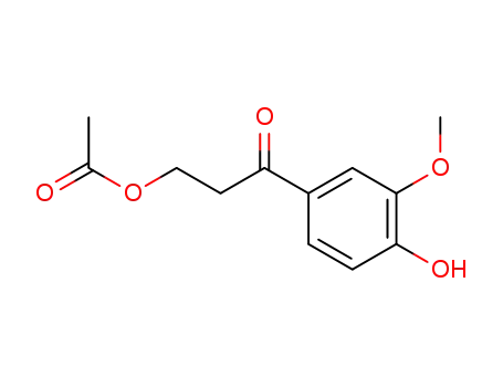 3-acetoxy-1-(4-hydroxy-3-methoxy-phenyl)-propan-1-one