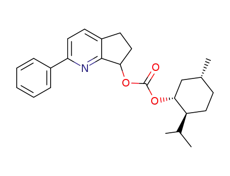 (+/-)-2-phenyl-6,7-dihydro-5H-<1>pyridin-7-yl-(-)-menthyl carbonate