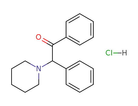 Molecular Structure of 6281-83-0 (1-(2-oxo-1,2-diphenylethyl)piperidinium chloride)