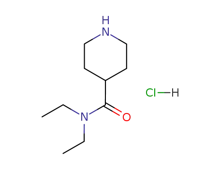 Molecular Structure of 95389-83-6 (N,N-DIETHYL-4-PIPERIDINECARBOXAMIDE HYDROCHLORIDE)