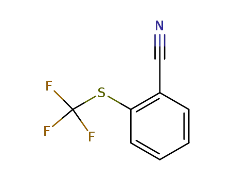 Molecular Structure of 37526-65-1 (2-(TRIFLUOROMETHYLTHIO)BENZONITRILE 98)