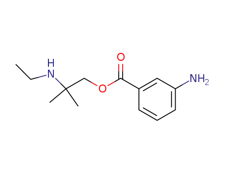 Molecular Structure of 69781-14-2 (3-amino-benzoic acid-(β-ethylamino-isobutyl ester))