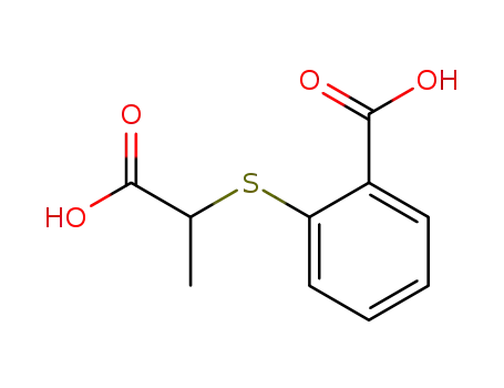 Molecular Structure of 7461-86-1 (2-[(1-carboxyethyl)sulfanyl]benzoic acid)