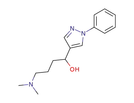 Molecular Structure of 296269-45-9 (1H-Pyrazole-4-methanol,a-[3-(dimethylamino)propyl]-1-phenyl-)