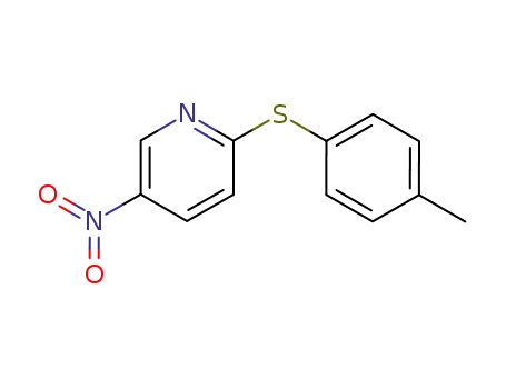 Molecular Structure of 200930-72-9 (5-nitro-2-p-tolylmercapto-pyridine)