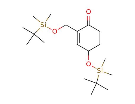 4-(<i>tert</i>-butyl-dimethyl-silanyloxy)-2-(<i>tert</i>-butyl-dimethyl-silanyloxymethyl)-cyclohex-2-enone