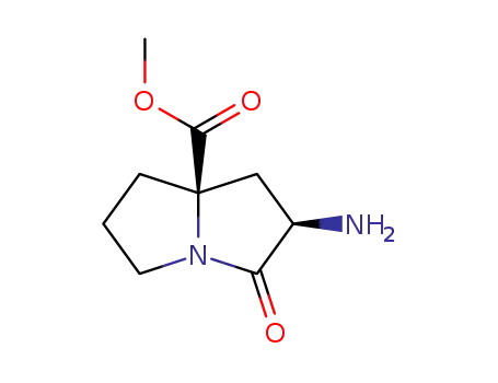 1H-Pyrrolizine-7a(5H)-carboxylicacid,2-aminotetrahydro-3-oxo-,methylester,
