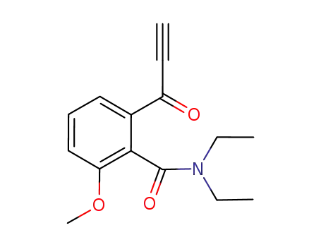 Molecular Structure of 88426-13-5 (Benzamide, N,N-diethyl-2-methoxy-6-(1-oxo-2-propynyl)-)