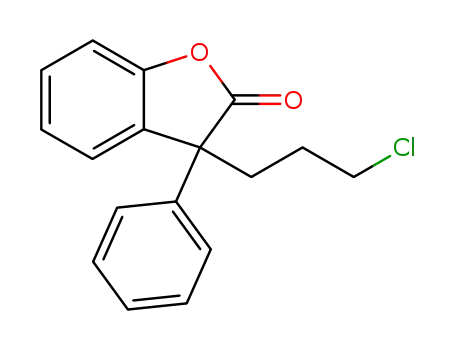 Molecular Structure of 6345-90-0 (3-(3-chloropropyl)-3-phenyl-1-benzofuran-2(3H)-one)