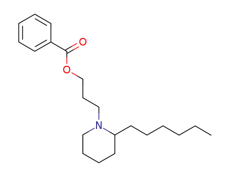 3-(2-ヘキシルピペリジノ)プロピル=ベンゾアート