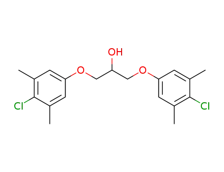 Molecular Structure of 6287-70-3 (1,3-bis(4-chloro-3,5-dimethylphenoxy)propan-2-ol)