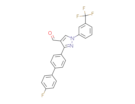 3-(4'-fluoro-biphenyl-4-yl)-1-(3-trifluoromethyl-phenyl)-1<i>H</i>-pyrazole-4-carbaldehyde