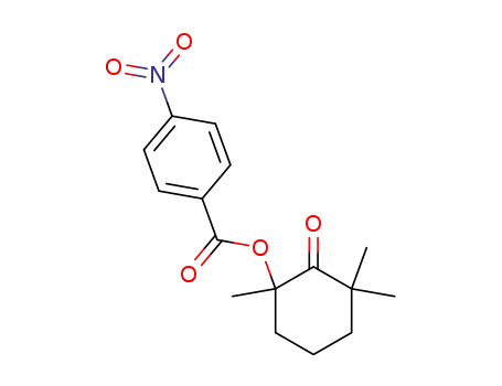 Molecular Structure of 7500-46-1 (1,3,3-trimethyl-2-oxocyclohexyl 4-nitrobenzoate)