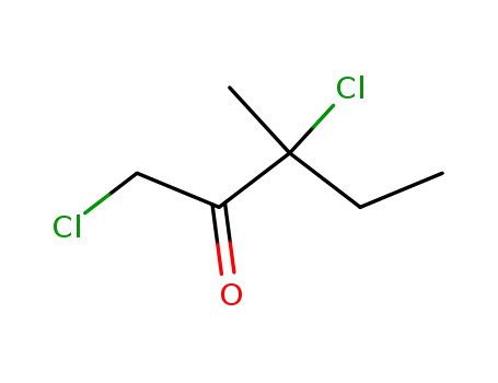 Molecular Structure of 57539-85-2 (2-Pentanone,  1,3-dichloro-3-methyl-)