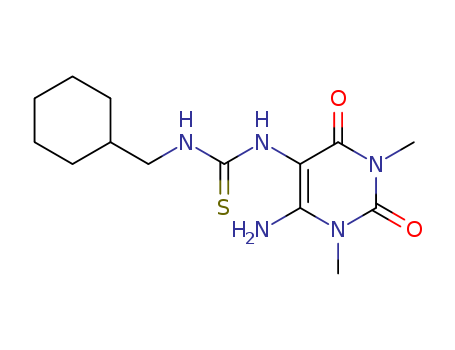 Thiourea,N-(6-amino-1,2,3,4-tetrahydro-1,3-dimethyl-2,4-dioxo-5-pyrimidinyl)-N'-(cyclohexylmethyl)-