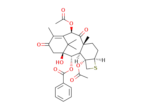 Molecular Structure of 358621-70-2 (7-deoxy-5<sup>(20)</sup>-deoxy-5<sup>(20)</sup>-sulfanyl-13-oxobaccatin III)