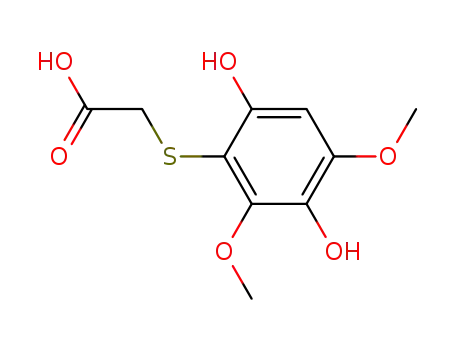 Molecular Structure of 133735-47-4 (2,6-dimethoxyhydroquinone-3-mercaptoacetic acid)