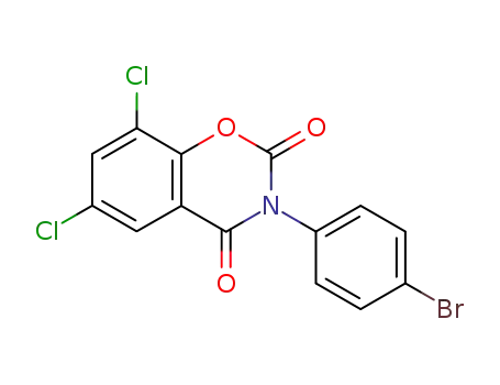 2H-1,3-Benzoxazine-2,4(3H)-dione, 3-(4-bromophenyl)-6,8-dichloro-