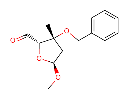 methyl 3-O-benzyl-2-deoxy-3-C-methyl-α-D-threo-pentodialdo-1,4-furanoside