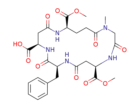 cyclo{-[(R)-Asp]-β-[(R)-Glu α-OMe]-γ-Sar-[(R)-Asp α-OMe]-β-(S)-Phe-}