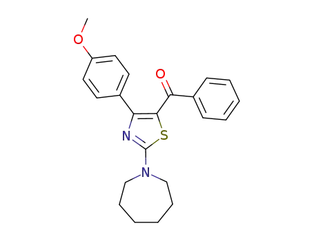 Molecular Structure of 114190-26-0 ([2-(1-azepanyl)-4-(4-methoxyphenyl)-1,3-thiazol-5-yl](phenyl)methanone)