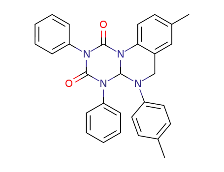 8-methyl-2,4-diphenyl-5-(4'-tolyl)-4,4a,5,6-tetrahydro-1H[1,3,5]triazino[1,2-a]quinazoline-1,3(2H)-dione