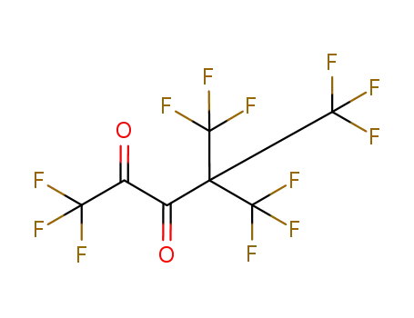 Molecular Structure of 115747-09-6 (2,3-Pentanedione, 1,1,1,5,5,5-hexafluoro-4,4-bis(trifluoromethyl)-)