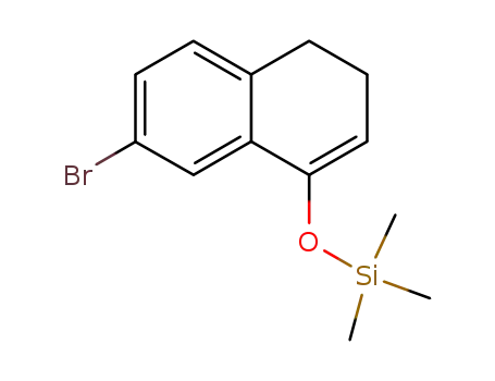 Molecular Structure of 309929-09-7 (((7-bromo-3,4-dihydronaphthalen-1-yl)oxy)trimethylsilane)