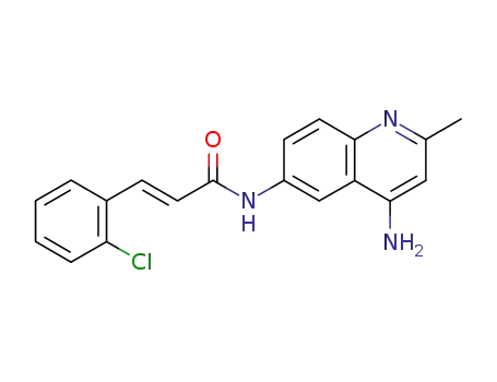 2-Propenamide, N-(4-amino-2-methyl-6-quinolinyl)-3-(2-chlorophenyl)-,
(E)-