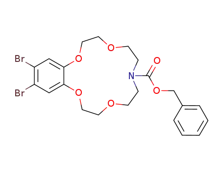 1,2-(7-benzyloxycarbonyl-7-aza-1,4,10,13-tetraoxatridecamethylene)-4,5-dibromobenzene